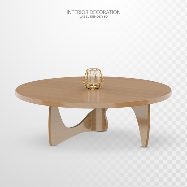 Tafel en licht in 3D-rendering