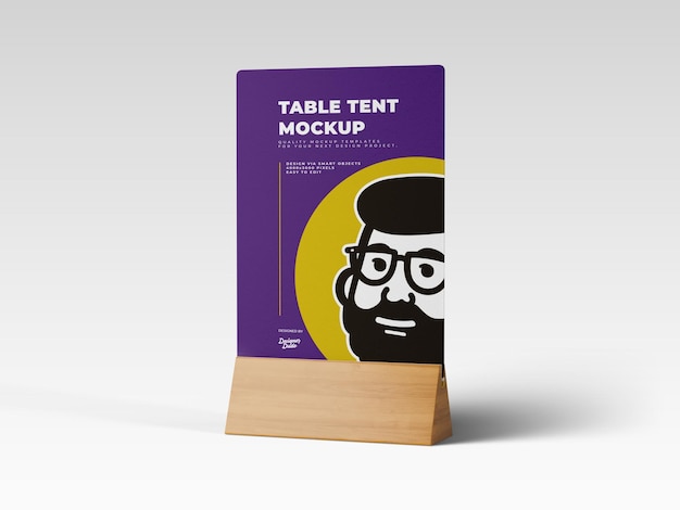 Tafel mockup van de tafel van het restaurant