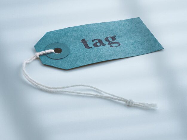 Tag mockup design