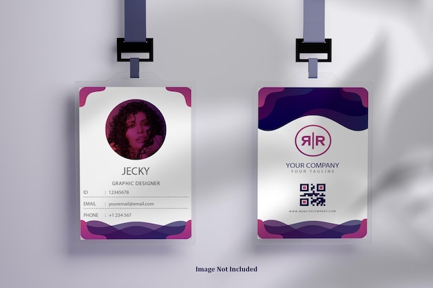 PSD tag nome biglietto da visita mockup psd