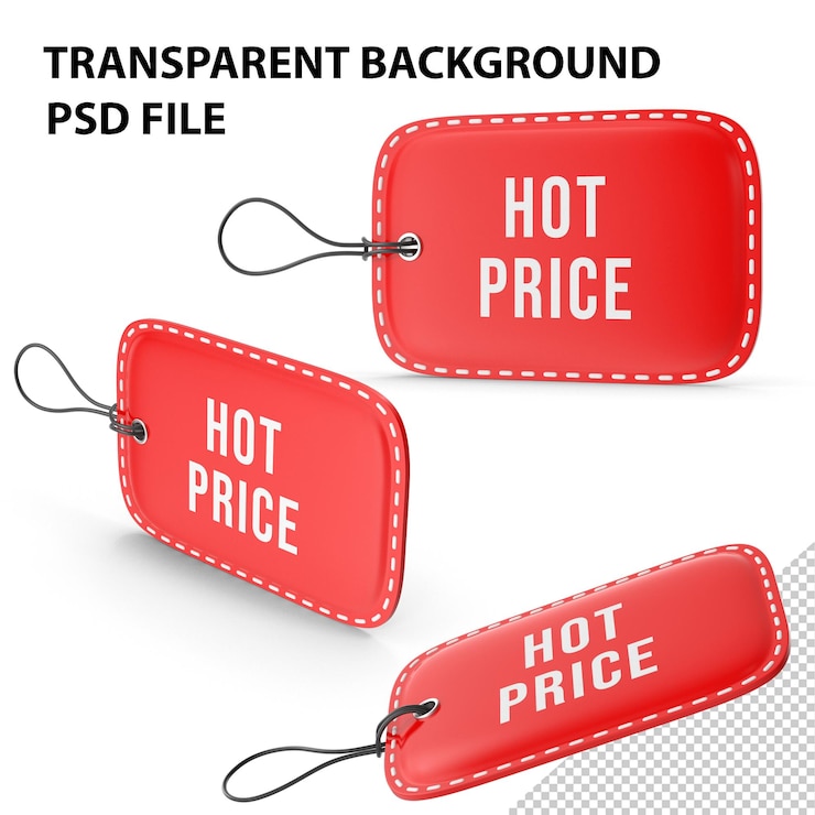 PSD レッド・ホット・プライス (png)