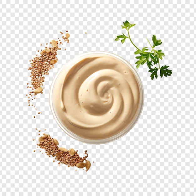 PSD tahini isolated on transparent background