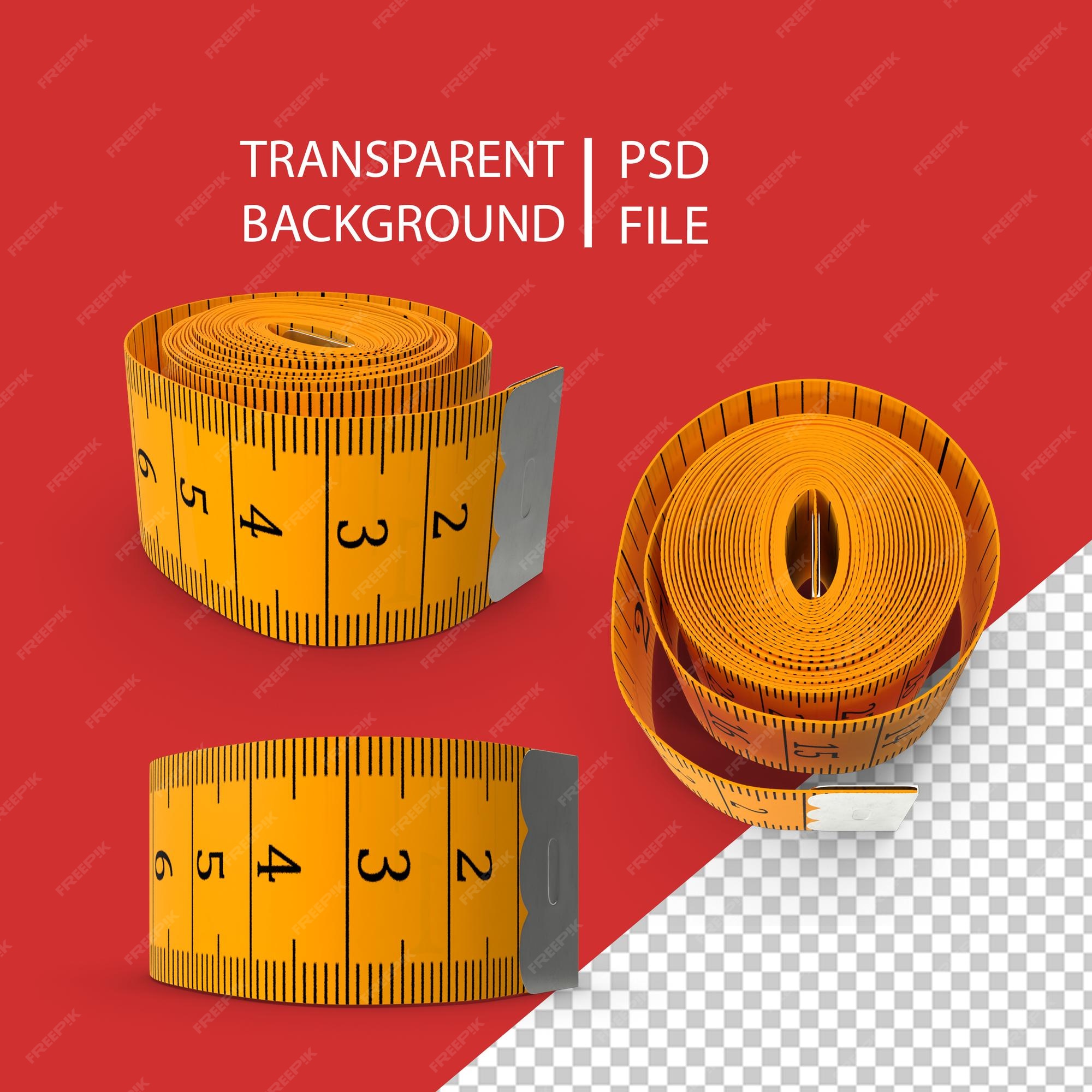 Premium PSD  Tailor measuring tape png