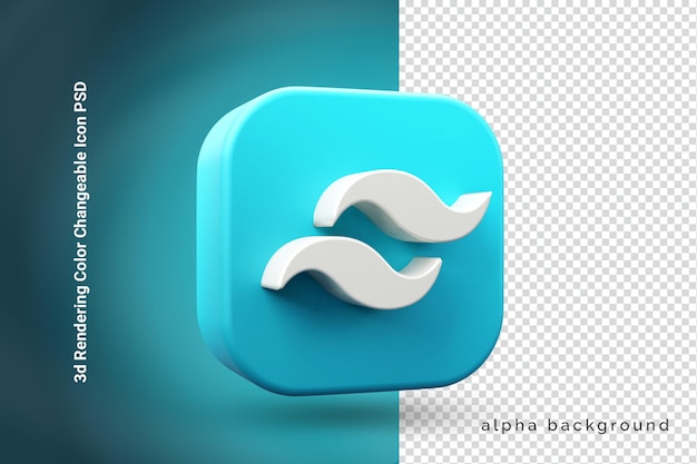 Tailwind 3d icon