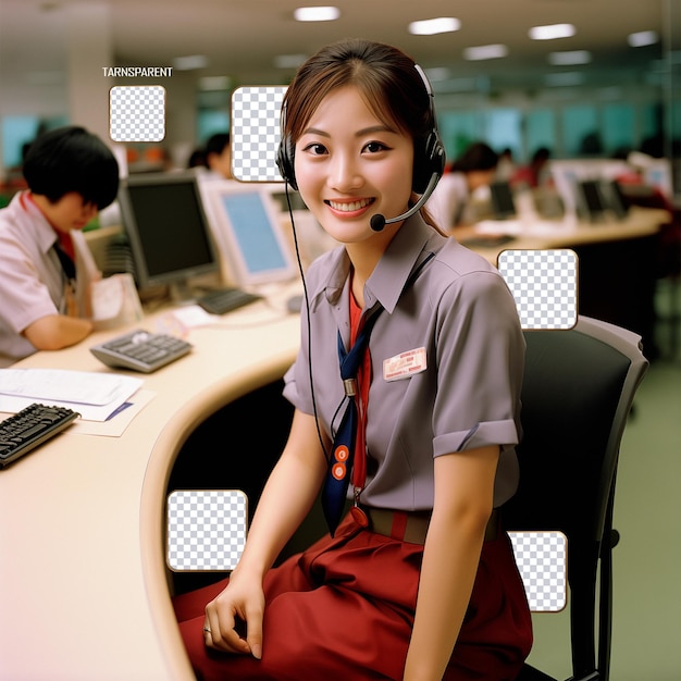 PSD taiwan beautiful girl customer service support call contact center