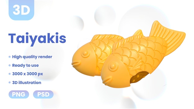 PSD taiyaki 3d