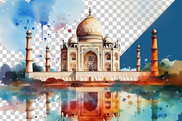 PSD taj mahal png india