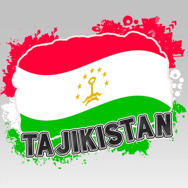 Tajikistan Flag