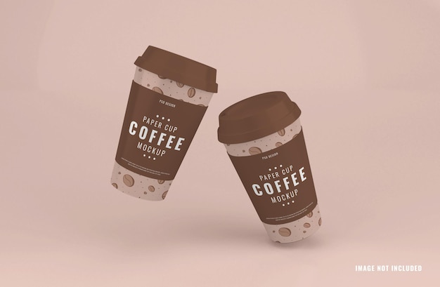 PSD porta via il modello di mockup della tazza di caffè