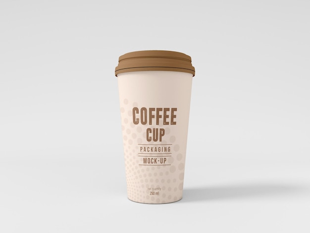 Mockup di tazza di caffè da asporto