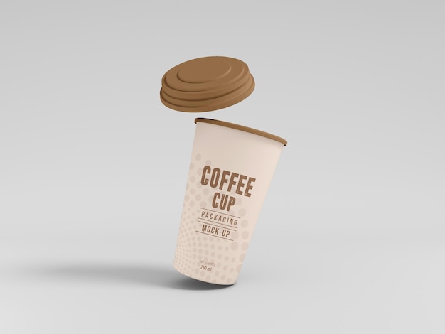 Mockup di tazza di caffè da asporto