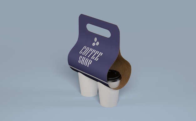 Mockup di caffè da asporto