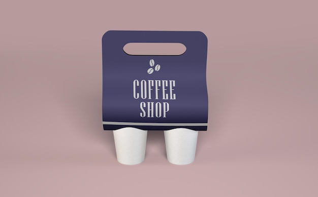 Mockup di caffè da asporto