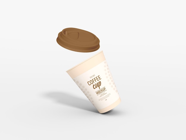 Take Away Paper Coffee Cup Branding Mockup