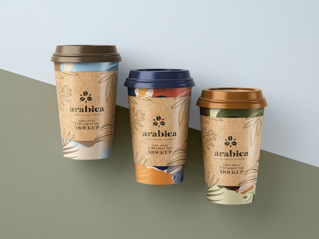 Take away paper coffee mockup