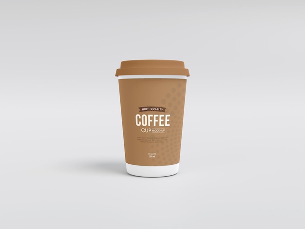 Take away paper coffee cup mockup