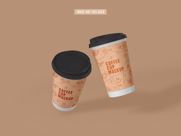 Take away paper coffee cup mockup