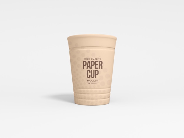 Mockup di branding della tazza di carta da asporto
