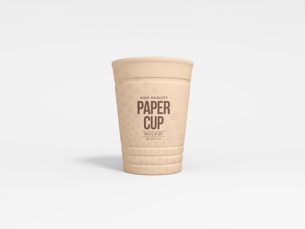 Take away paper cup branding mockup