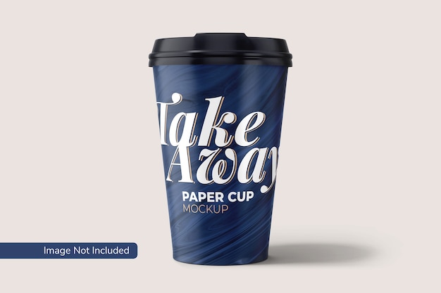 Take away paper cup mockup