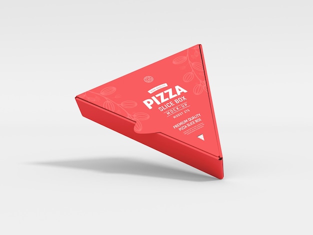 Pizza Box Top View PSD Mockup