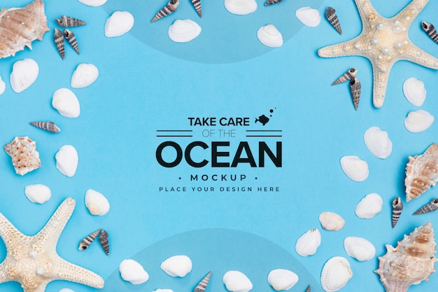 Take care of the ocean with frame