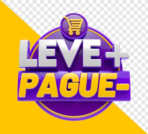 take more pay less 3d stamp in portuguese