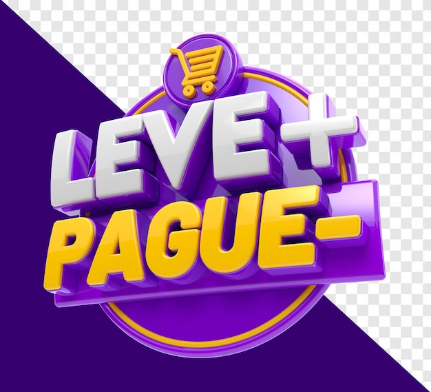 take more pay less 3d stamp in portuguese