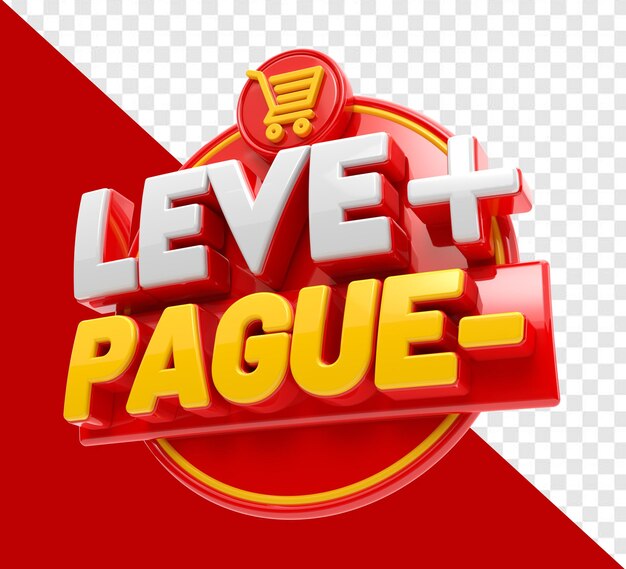 take more pay less 3d stamp in portuguese