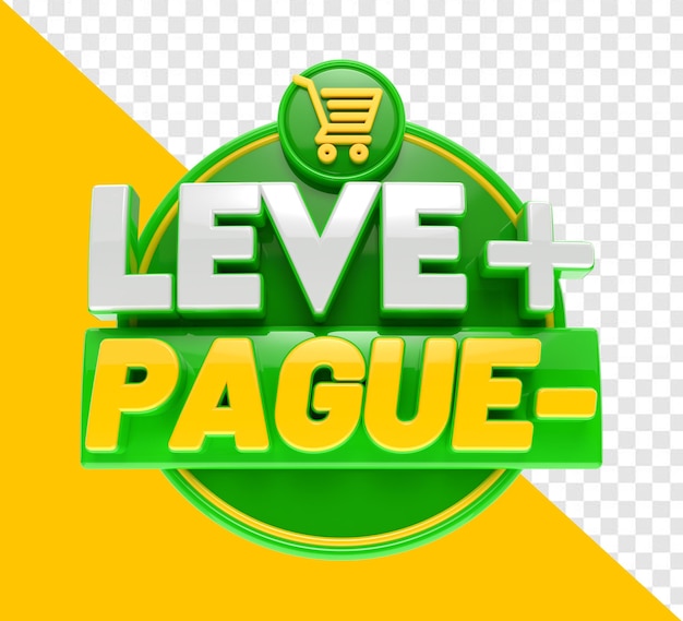 take more pay less 3d stamp in portuguese