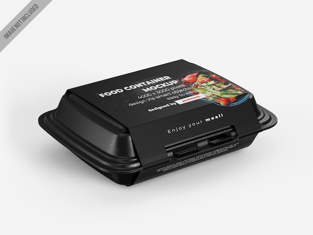 Takeaway Food Container Box Mockup