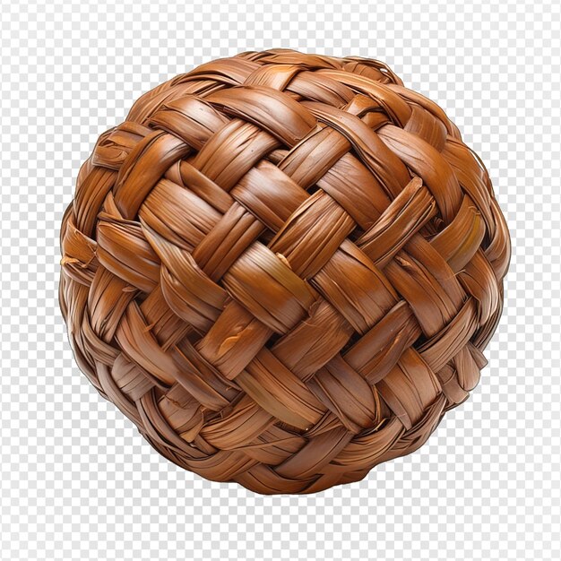 PSD takraw ball isolated on transparent background rattan ball png generative ai