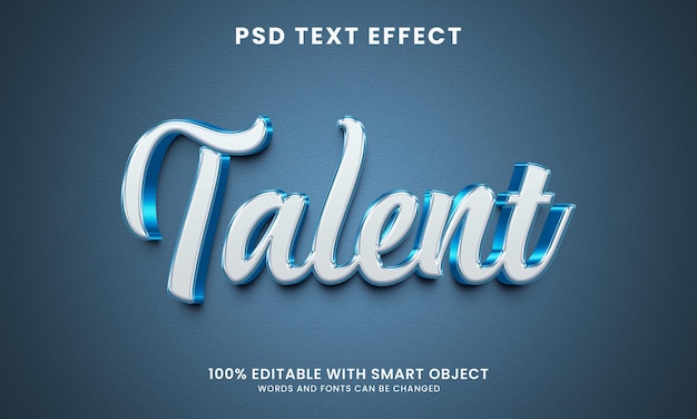 Talent 3d Szablon Efektu Tekstowego