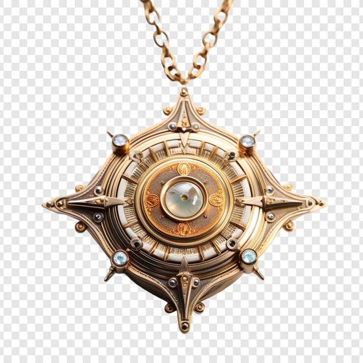 PSD talisman jewellery isolated on transparent background
