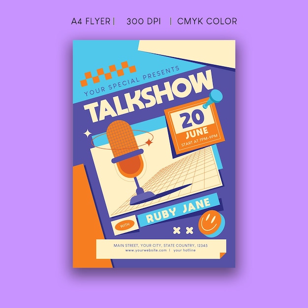 Talkshow-flyer