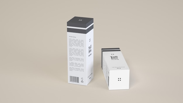 Tall box mockup