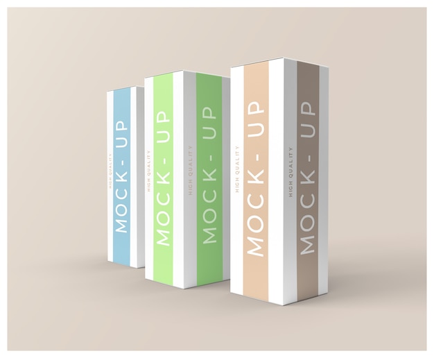 Tall Box Package Mock-Up