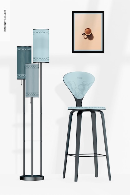 PSD tall chair mockup