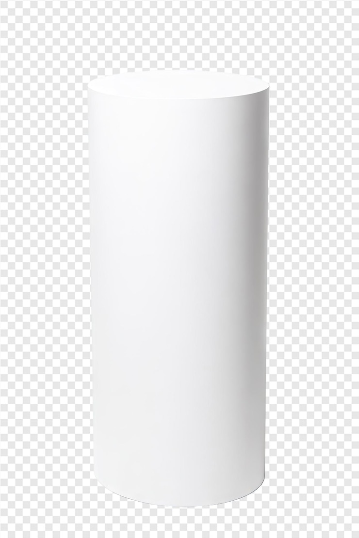 PSD a tall white tube of white paper with the words quot free quot on it