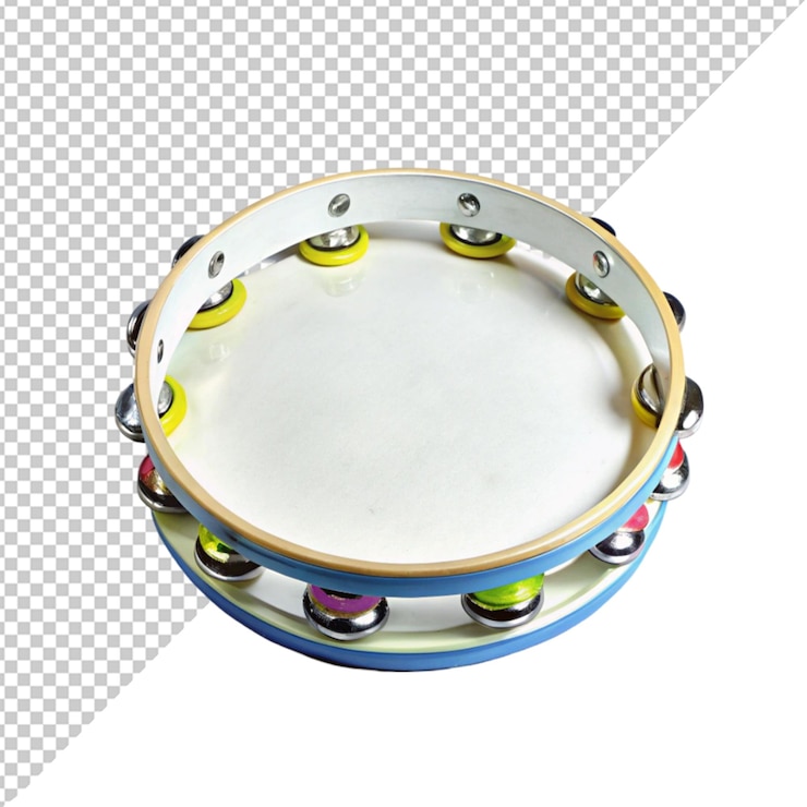 PSD tambourine on a transparent background