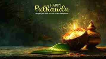 PSD tamil new year puthandu poster template