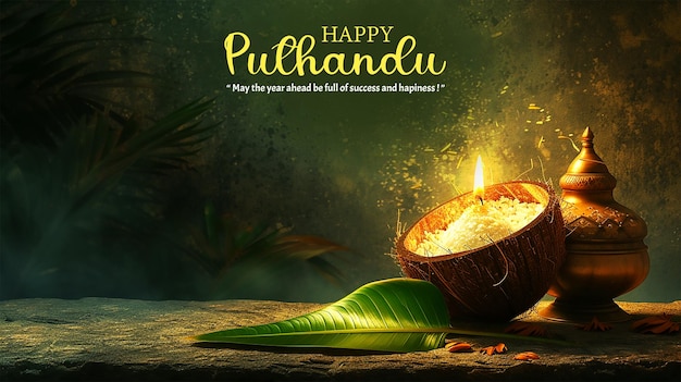 Tamil Nowy Rok Puthandu Szablon Plakat