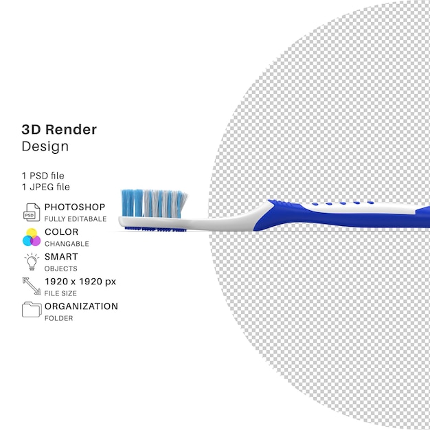 PSD tandenborstel psd met transparante achtergrond