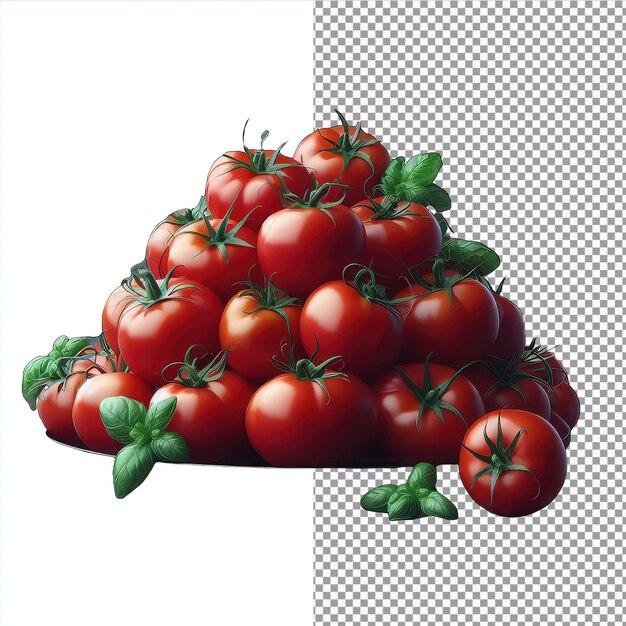 PSD tangi zielony pomidor png