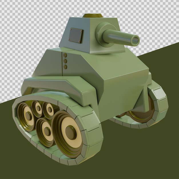 PSD tank 3d military illustrations