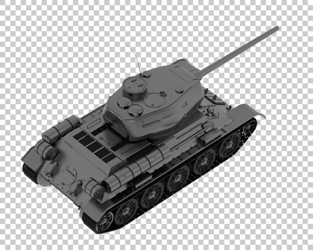 Tank isolated on transparent background 3d rendering illustration