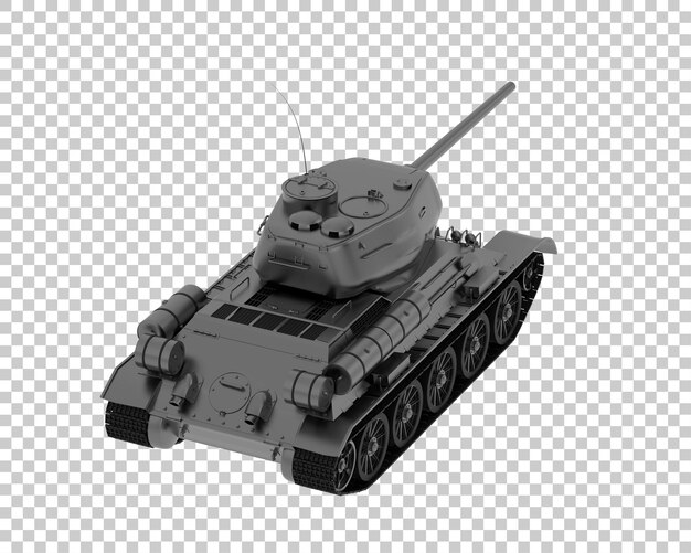 Tank isolated on transparent background 3d rendering illustration