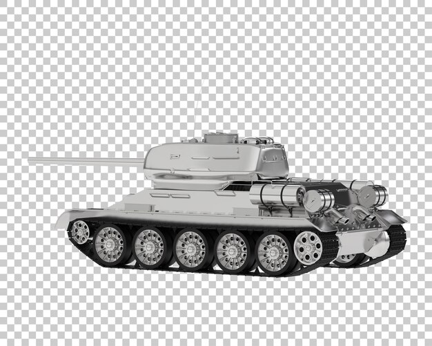 Tank isolated on transparent background 3d rendering illustration