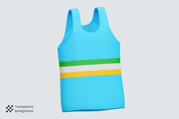 PSD tank top 3d icon illustrations