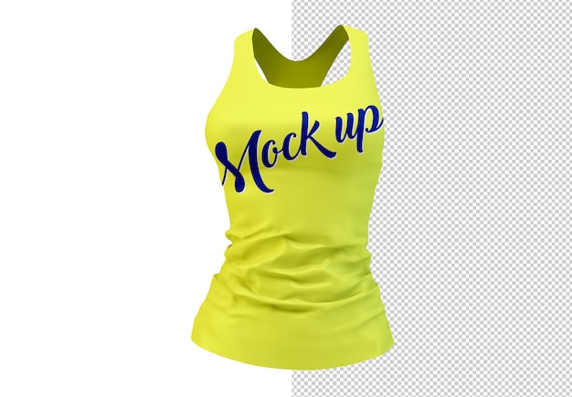 PSD tank top isolated mock up